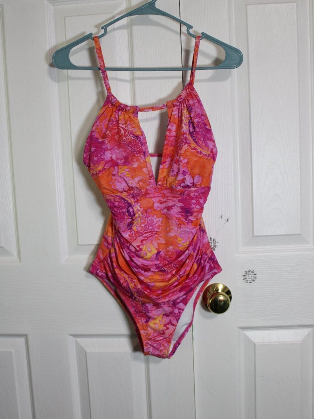 Lauren Ralph Lauren Tropical Floral Print 1-Piece Swimsuit
